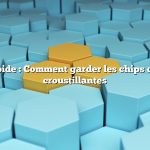 Réponse rapide : Comment garder les chips de chou frisé croustillantes
